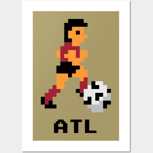 8-Bit Soccer - Atlanta Posters and Art